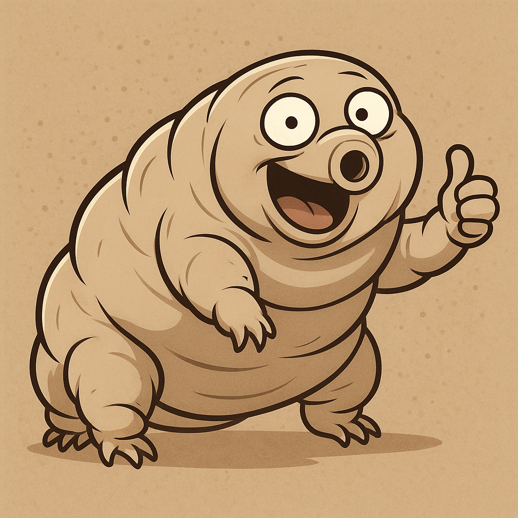 Scanning electron micrograph of a tardigrade (water bear).